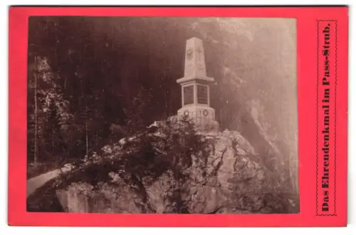 Fotografie Seb. Herold, Kitzbühel, Ansicht Lofer, Das Ehrendenkmal im Pass-Strub