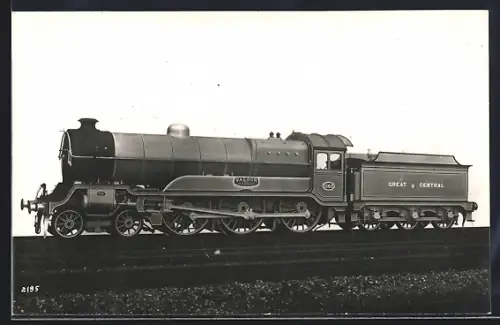 Foto-AK Englische Eisenbahn, Lokomotive No. 1165 der Great Central Railway