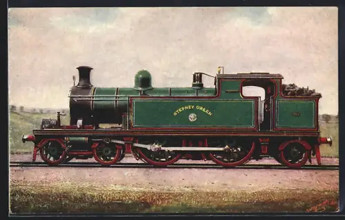 Künstler-AK L.T. & S.R. Tank Locomotive, Stepney Green, englische Eisenbahn