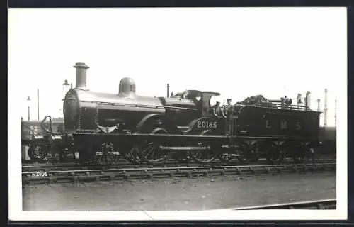Foto-AK Englische Eisenbahn, Lokomotive No. 20185 der L. M. S.