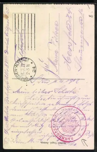 AK Zemun / Semlin, Besucher vor dem Milleniums-Denkmal