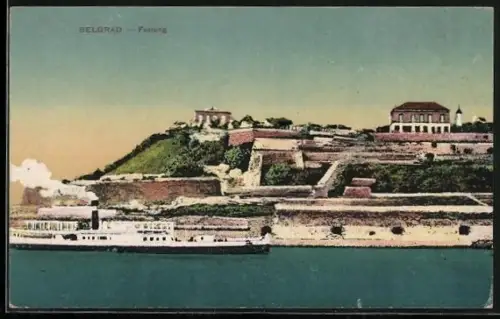 AK Belgrad, Festung und Dampfer