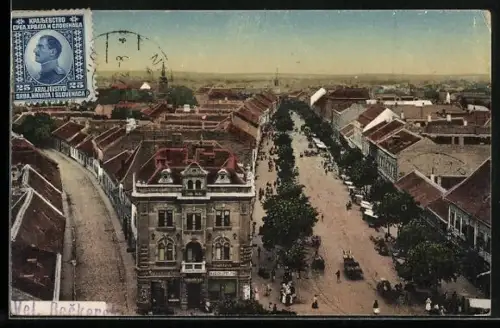 AK Veliki Beckerek, Teilansicht mit Strassenpartie