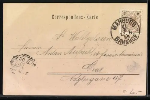 AK Maria in der Wüste, Ortsansicht aus der Vogelschau