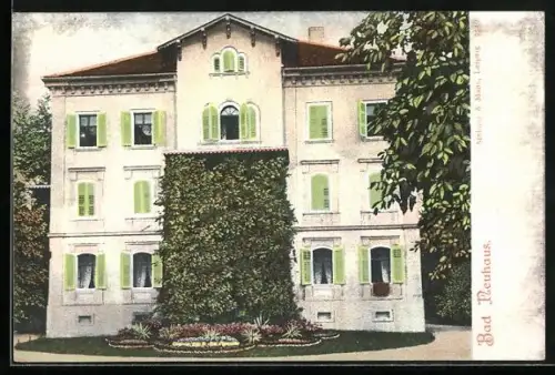 AK Bad Neuhaus, Villa mit Park