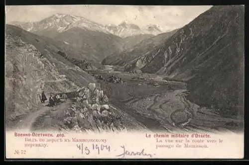 AK Mamisson, Le chemin militaire d`Ossète, La vue sur la route