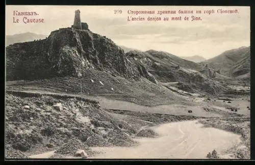 AK Le Caucase, L`ancien donjon au mont de Sion