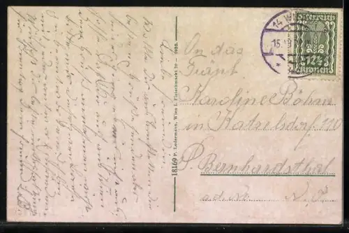 AK Amstetten, Strassenpartie am Bahnhof mit Hotel