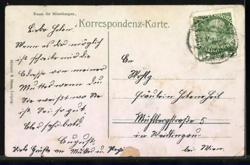 AK St. Pölten /N.-Oe., Bahnhof, Kremserstrasse, Hotel Kaiserin von Oesterreich