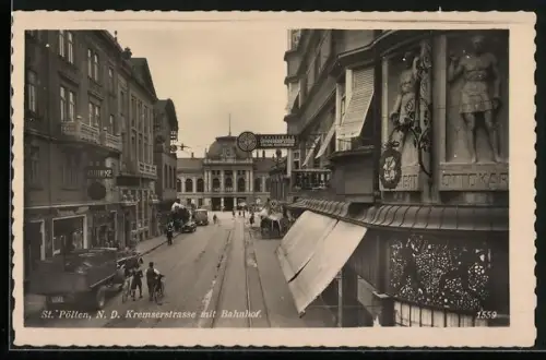 AK St. Pölten, Bahnhof mit Kremserstrasse
