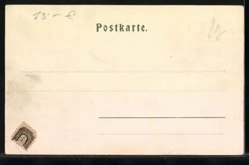 AK Langen, Arlbergbahn, Partie am Bahnhof