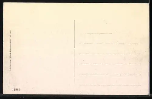 AK Pitten, Ortsansicht mit Güterzug