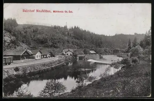 AK Neufelden, Blick auf den Bahnhof