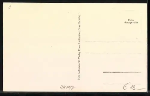 AK Bruck a. Mur, Totalansicht aus der Vogelschau