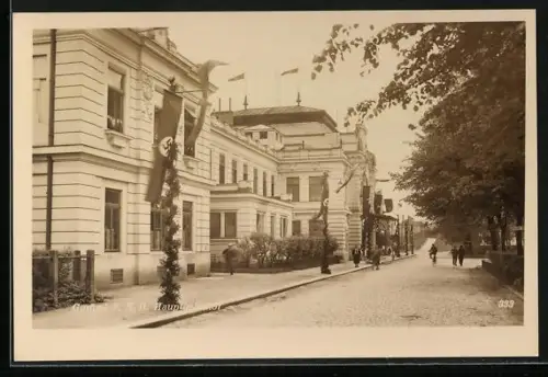 AK Gmünd /N. D., Hauptbahnhof mit n