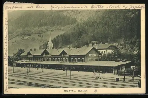 AK Selztal, Bahnhof mit Bahnsteig