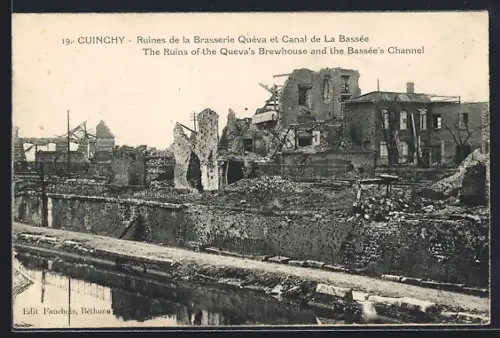 AK Cuinchy, Ruines de la Brasserie Quéva et Canal de La Bassée