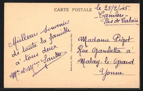 AK Camiers /P.-de-C., L`Eglise et l`Abside érigée en 1914