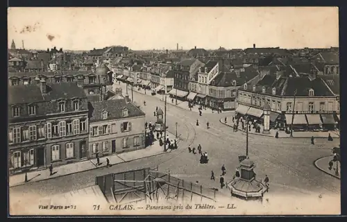 AK Calais, Panorama pris du Théâtre