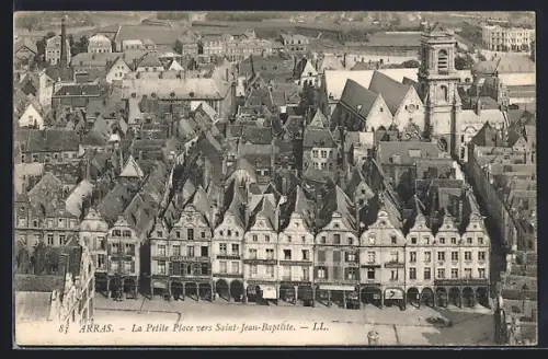 AK Arras, La Petite Place vers Saint-Jean-Baptiste