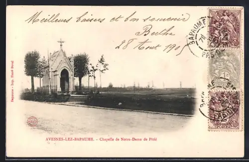 AK Avesnes-lez-Bapaume, Chapelle de Notre-Dame de Pitié