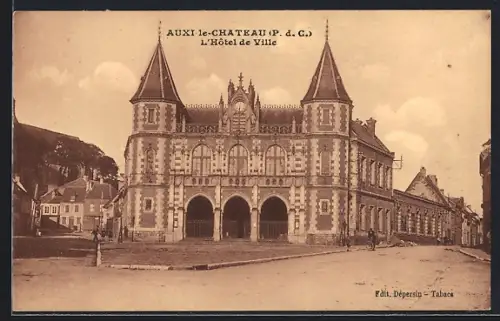 AK Auxi-le-Chateau /P.-d.-C., L`Hôtel de Ville