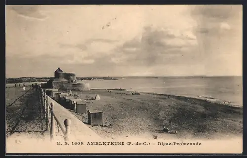 AK Ambleteuse /P.-de-C., Digue-Promenade