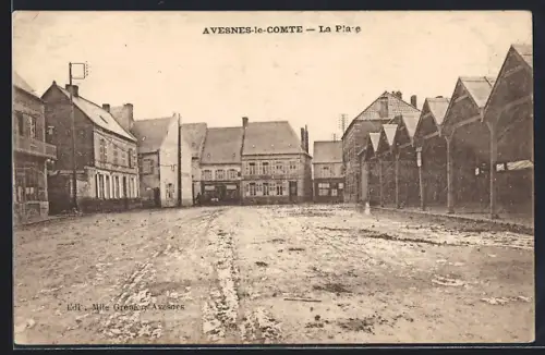 AK Avesnes-le-Comte, La Place