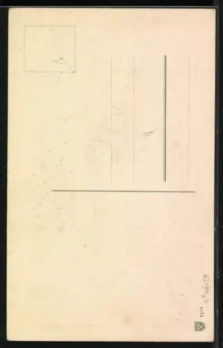 Künstler-AK Catharina Klein: Blühende Rosenstrauss