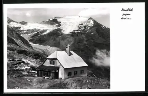 AK Naturfreundehaus Neubau, Sonnblick gegen Hocharn