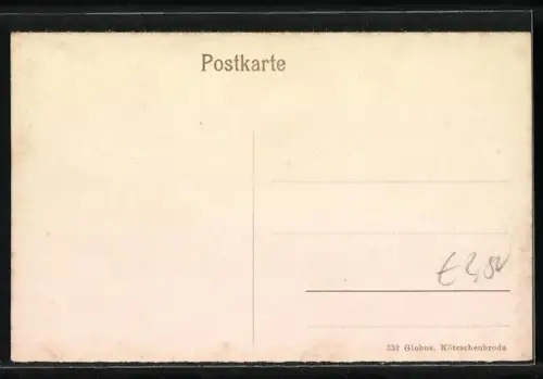 AK Prinz Heinrich-Baude im Riesengebirge, am felsigen Hang mit Blick zur Schneekoppe