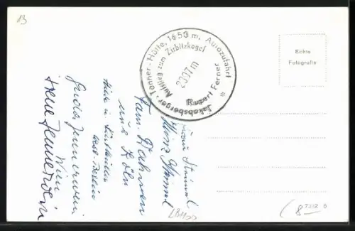 AK Mühlen /Stmk., Jakobsberger Tonner-Hütte am Zirbitzkogel