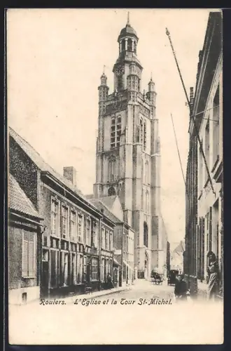 AK Roulers, L`Eglise et la Tour St-Michel