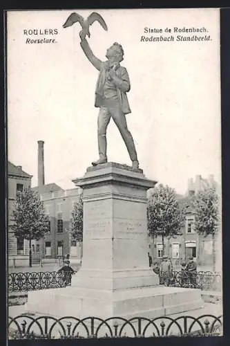 AK Roulers, Statue de Rodenbach