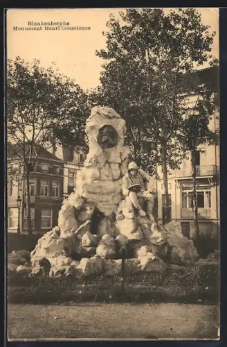 AK Blankenberghe, Monument Henri Conscience