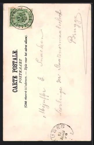 AK Blankenberghe, Rue Haute et la Poste