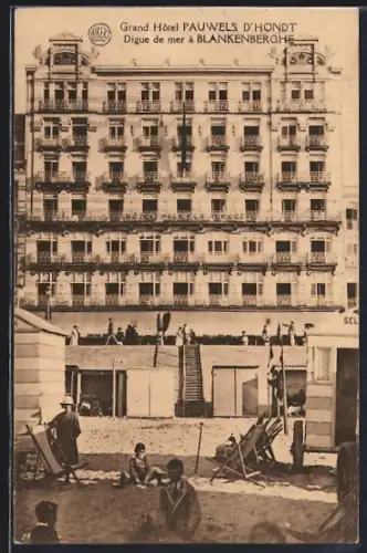AK Blankenberghe, Grand Hôtel Pauwels d`Hondt, Digue de mer