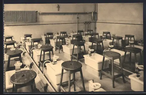 AK Brugge, Dag-en Kostschool der Zusters van den H. Jozef, Zilverstraat, 20, Voetbadinrichting