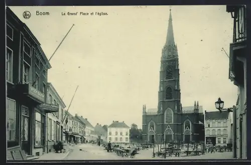 AK Boom, La Grand` Place et l`eglise