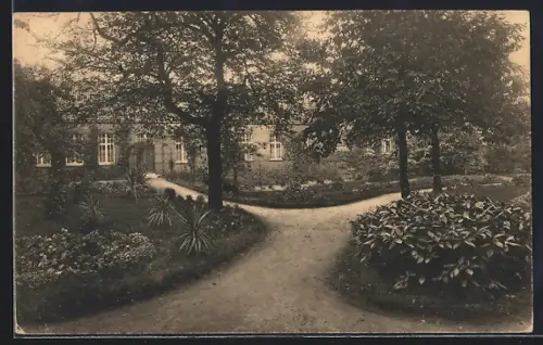 AK `s Gravenwezel /Anvers, Pensionat du St. Coeur de Marie, Entrée du jardin