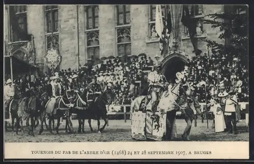 AK Bruges, Tournois du Pas de l`Arbre d`Or 1468, 1907