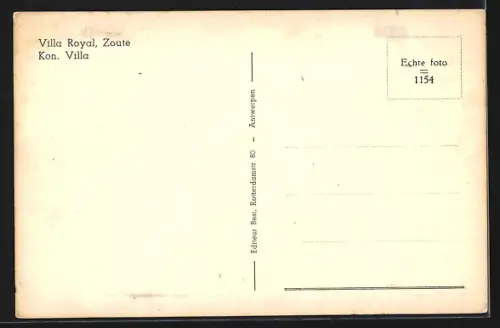 AK Zoute, Villa Royal
