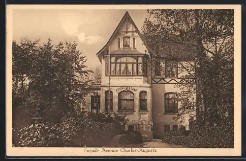 AK Knocke-sur-Mer, Résidence Castel Fleuri, Facade Avenue Charles-Auguste