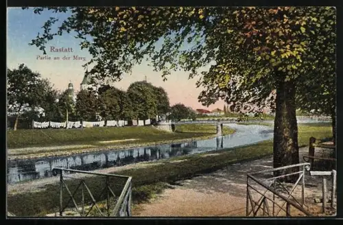 AK Rastatt, Partie an der Murg