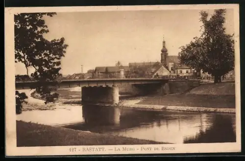 AK Rastatt, Blick auf die Murg