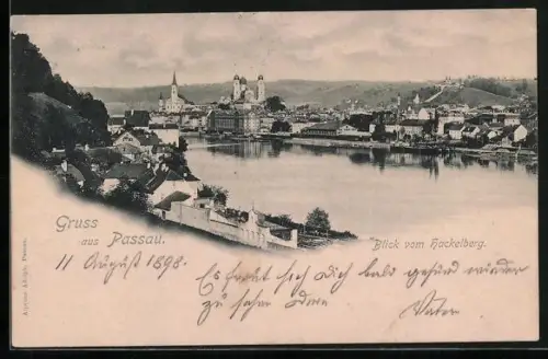 AK Passau, Blick vom Hackelberg