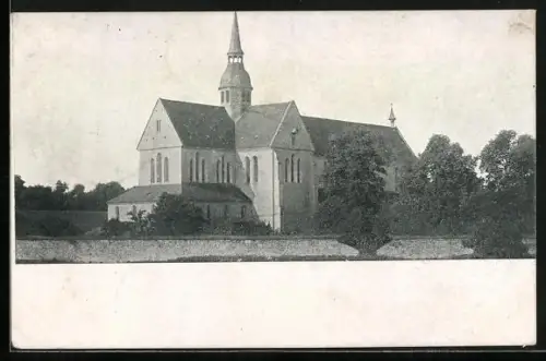 AK Braunschweig, Gesamtansicht der Kirche Riddagshausen