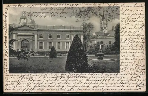 AK Dessau, Partie im Lustgarten