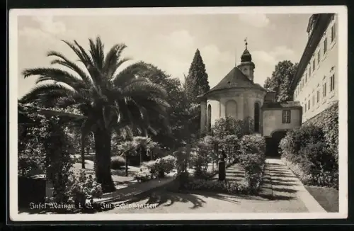AK Insel Mainau, Im Schlossgarten