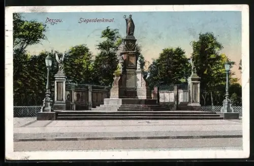AK Dessau, Siegesdenkmal